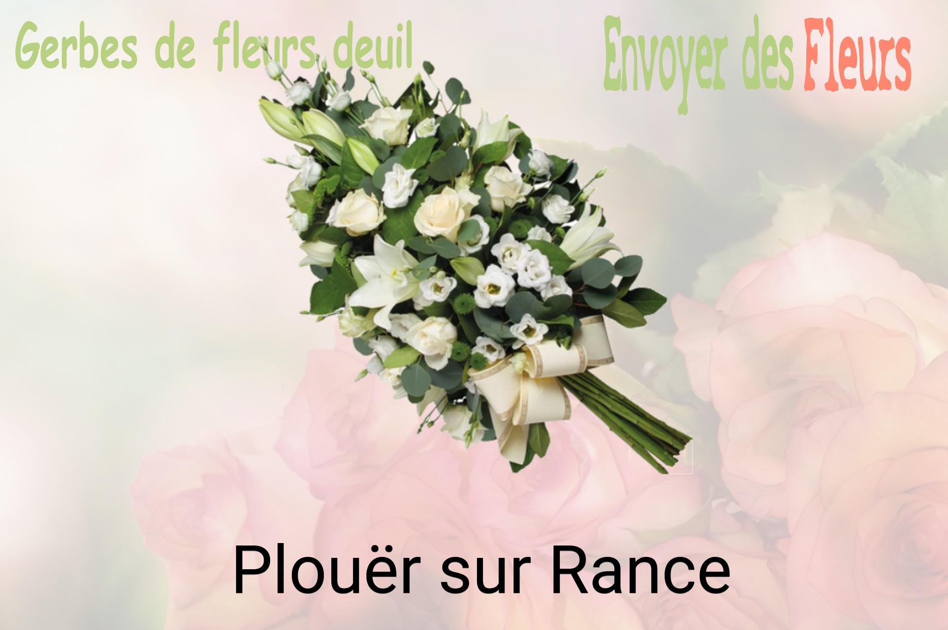 Gerbe de fleurs de deuil livrée à Plouër-sur-Rance